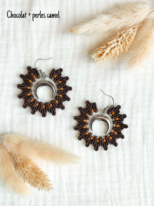 Boucles d'oreilles "LUNA" - Argenté