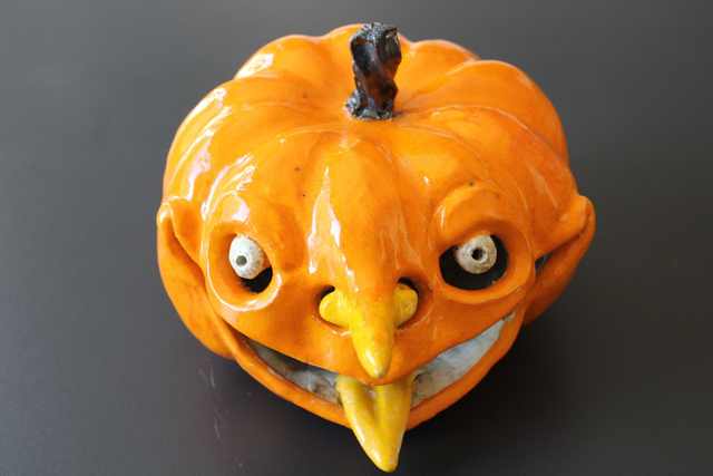 Pompoen met tong / Pumpkin with tongue