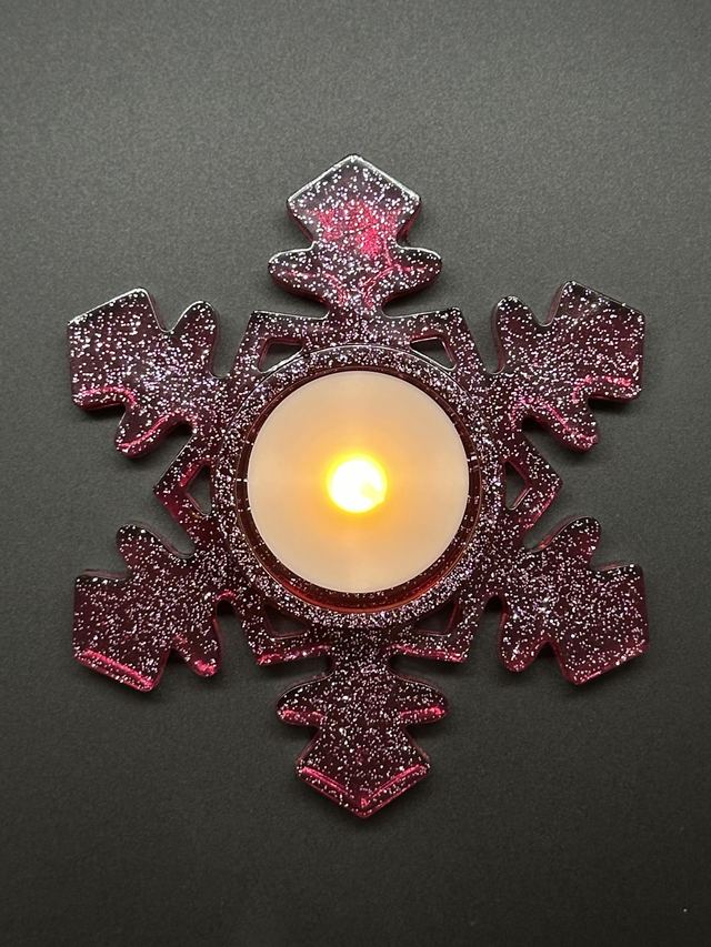 Bougeoir en résine époxy 5