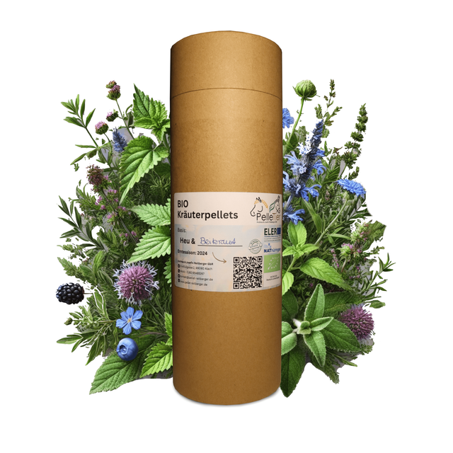 BIO Kräuterpellets Luzerne +Beikraut Kornblume, Einzelfuttermittel-1kg