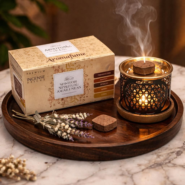 "Spiritualité- Kit diffuseur à charbon naturel - Aromafume