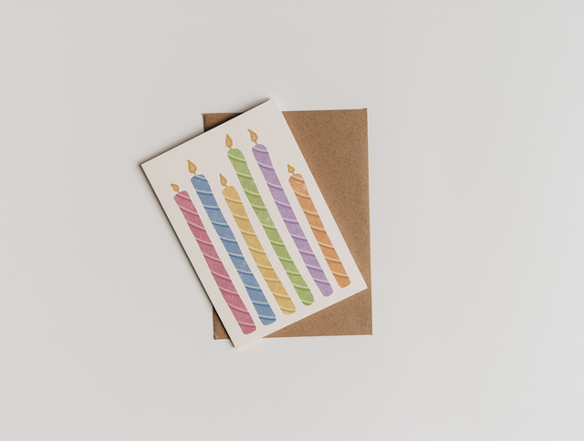 Colourful Candles Card