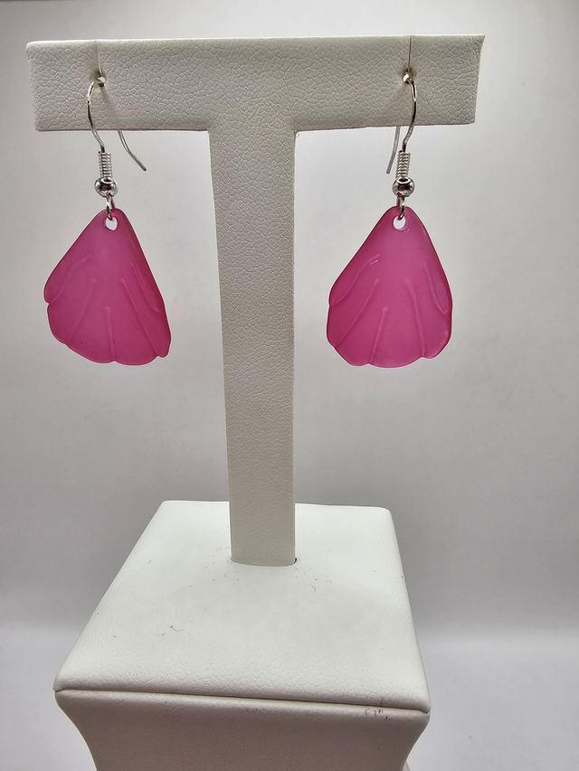 Pink Acrylic Earrings.