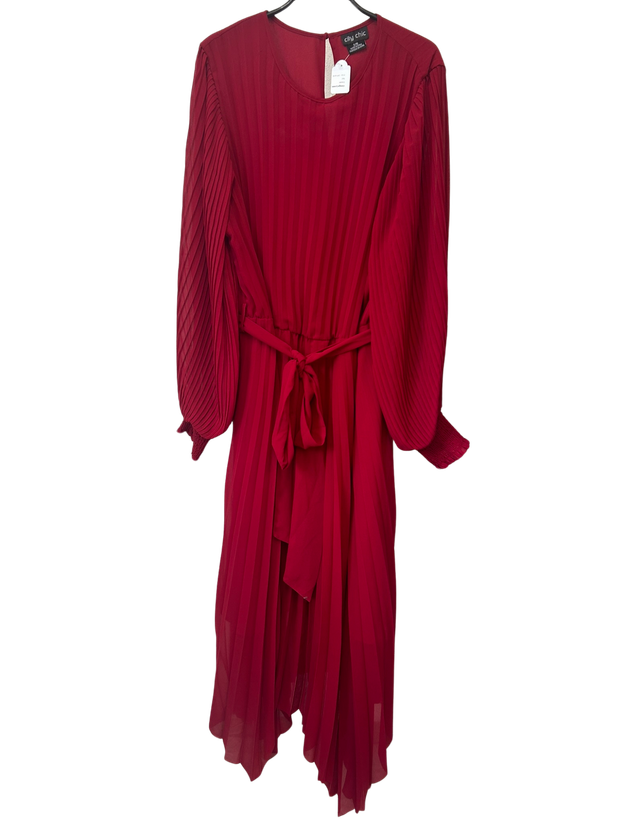 City Chic Dress in Red