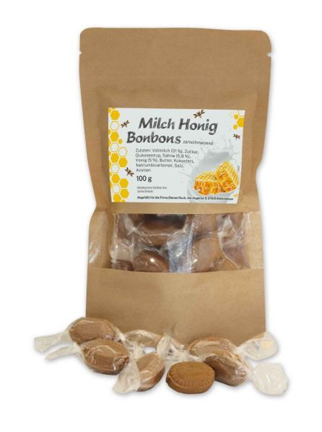 Honig Milch Bonbons – Mild, cremig & angenehm süß