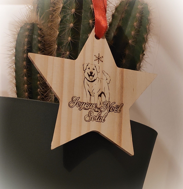 Décoration de Noël en bois