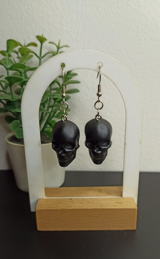 Boucle d&#039;oreille tête de mort (413)