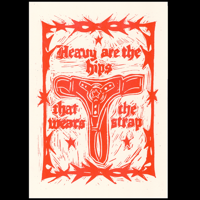 A4 Risograph Print - Heavy Are The Hips.. 