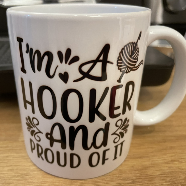 Actually Yarn Mug hooker and proud