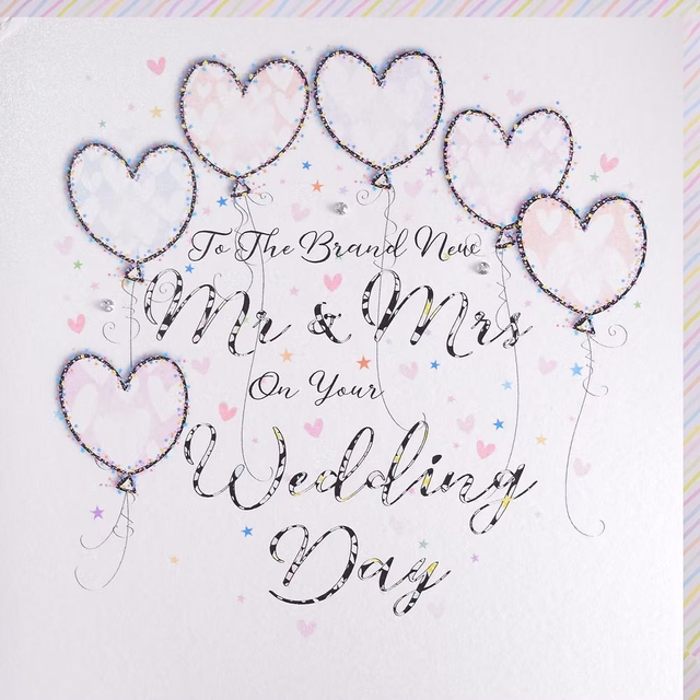 Mr & Mrs Wedding Day Card 