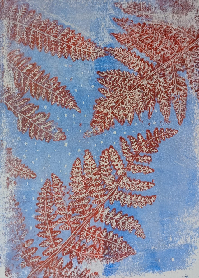 Fern print A5
