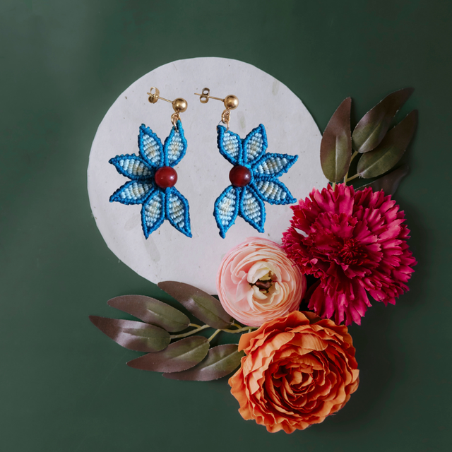 Boucles d'oreilles fleur