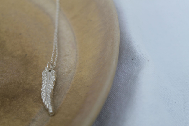 Fine Silver Fern Pendant