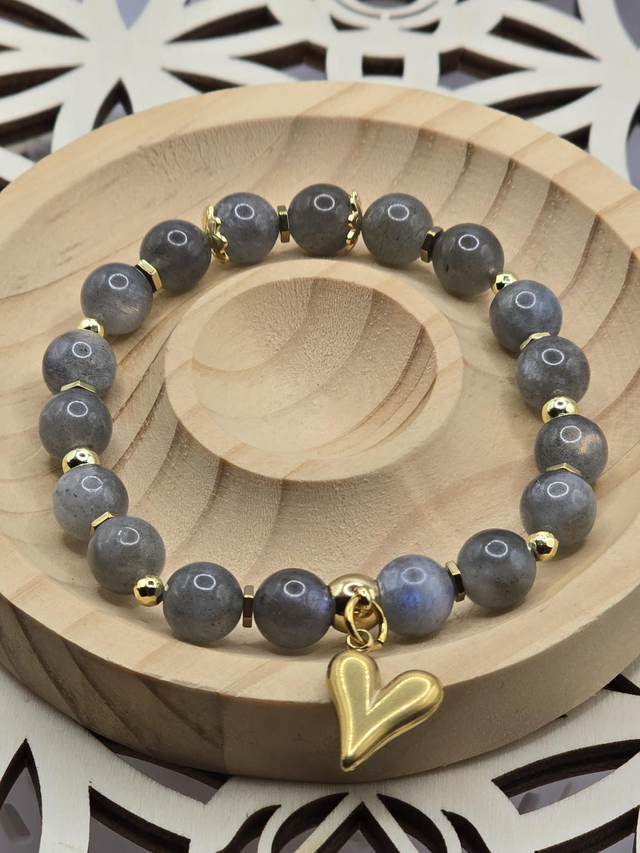 Bracelet Labradorite 0,8 cm 