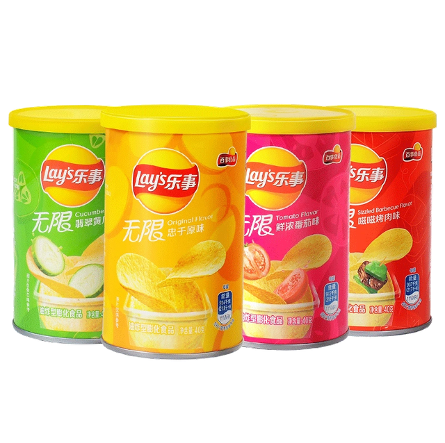 Lays patatine barattolo piccolo 40g 乐视薯片