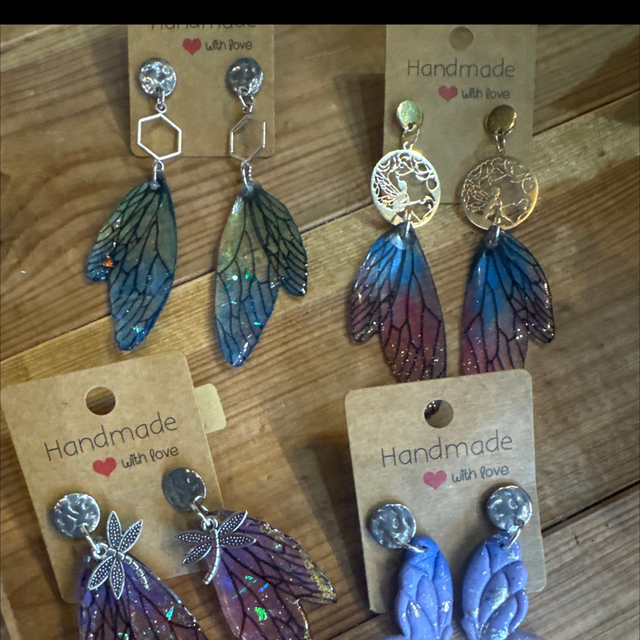 NEW - Boucles d’oreilles ailes artisanales