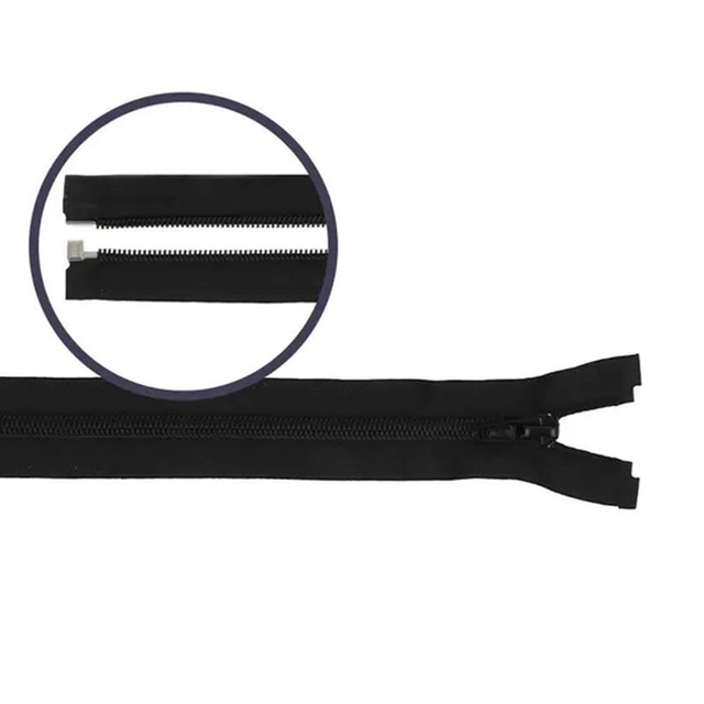 Rits 90 cm deelbaar /zwart (580)