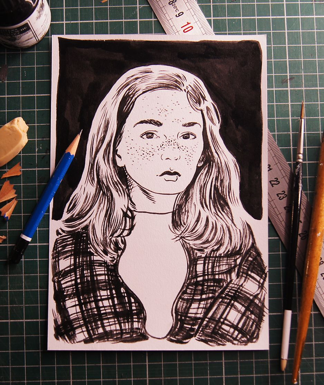 La fillette au plaid