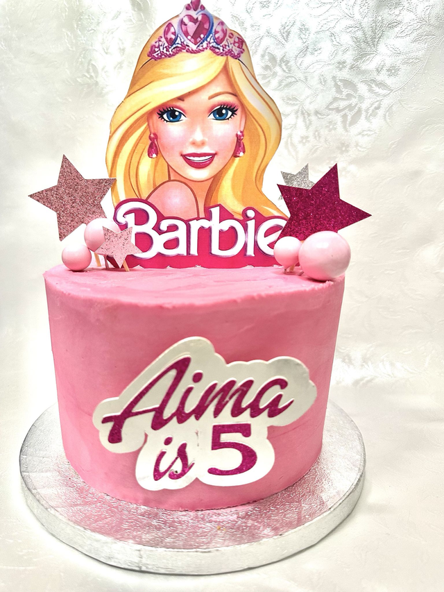 Pink Barbie Birthday cake
