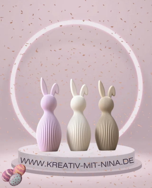 Dekorativer Design-Hase – 11 cm ab