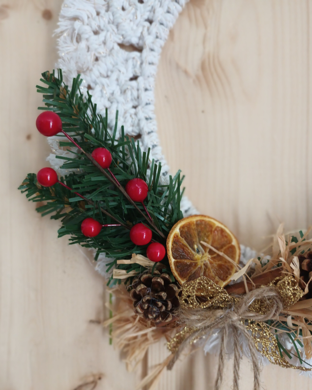 Couronne en macramé
