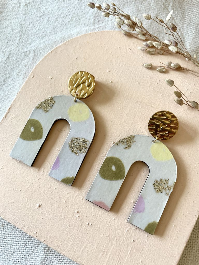 Boucles d’oreilles Arche simple - Couleurs variées (doré)