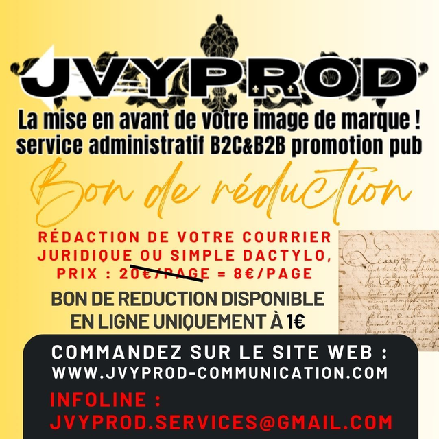 Bon de réduction, courrier juridique