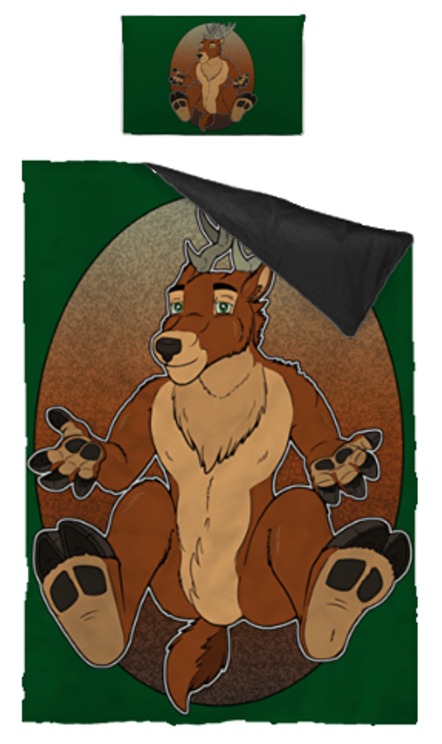 Hirsch: Bettwäsche 90cm x 200cm