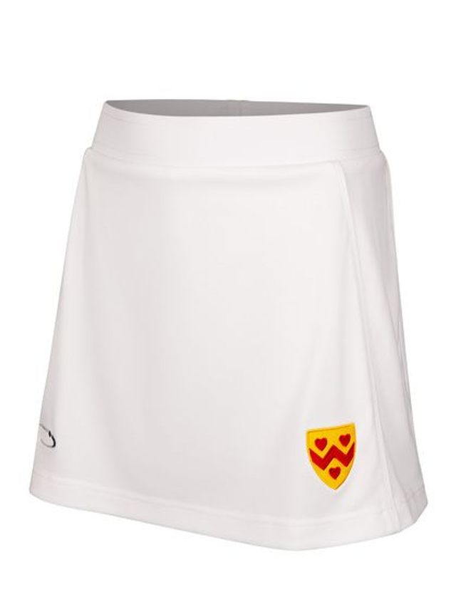 Second Hand Girls White Crested Skort