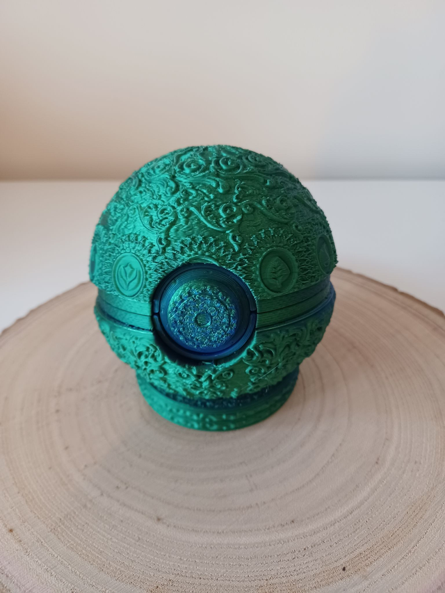 Green and Blue Deluxe Pokeball Prop