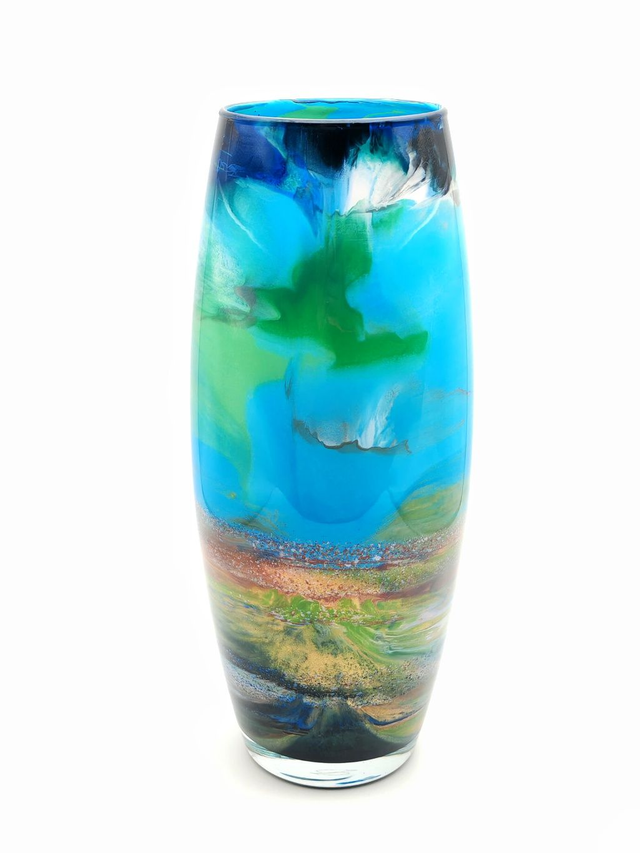 Large Oval Harris Machair Glass Vessel