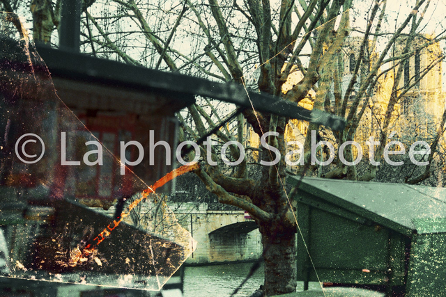 création, photographie expérimental : "seine-Paris" : Les bouquinistes