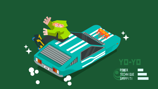 🌀 YOYO RIDES AGAIN – Carte Print