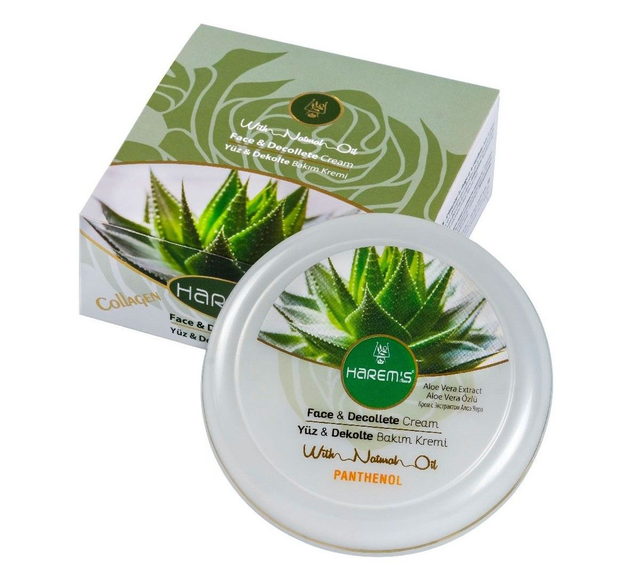 HAREM'S 125ml Krem do Twarzy &amp; Dekoltu EKSTRAKT Z ALOE VERA