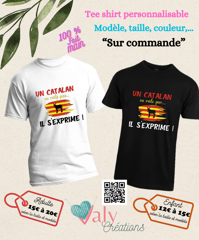 TEE-SHIRT PERSONNALISE (sur commande)