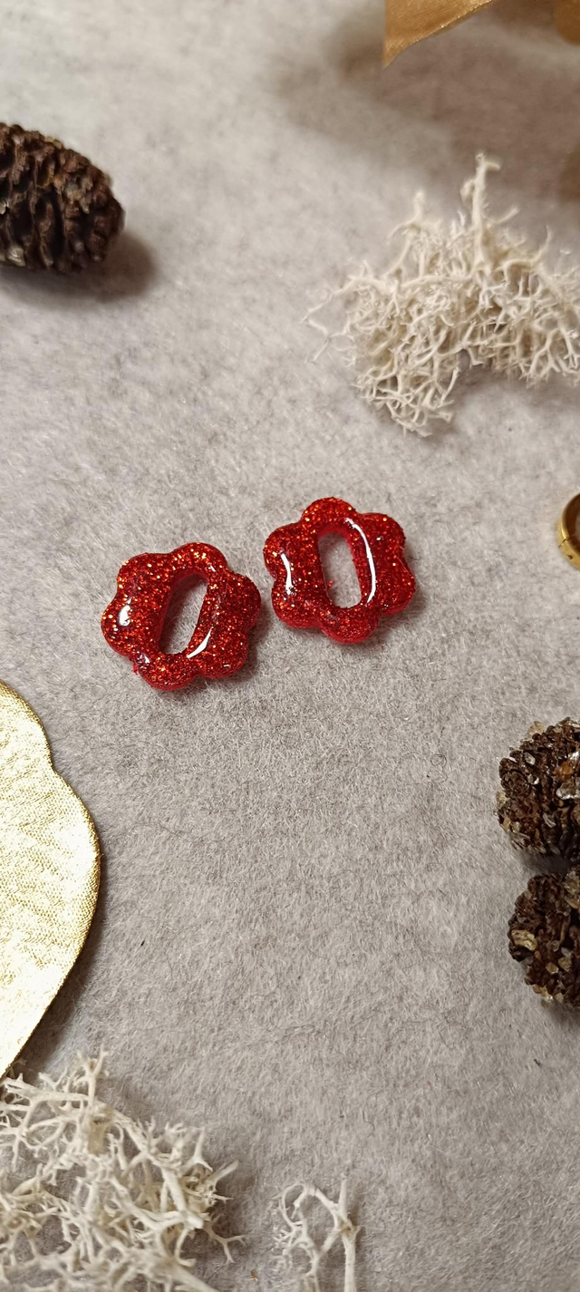 Flora rouge paillettes