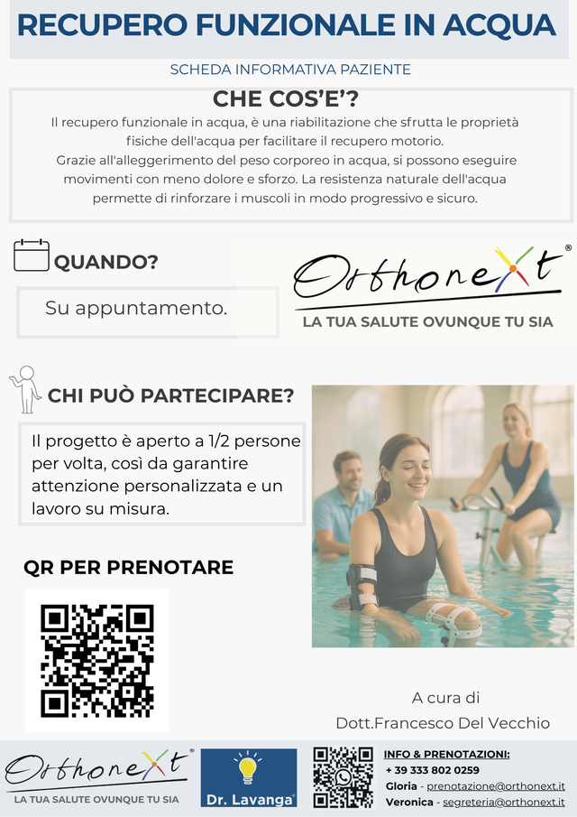 Recupero funzionale in acqua