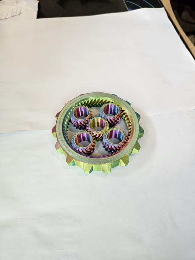 3D Printed Fidget Spinner, All Plastic, Fun for All Ages, ADHD & Autism Relief