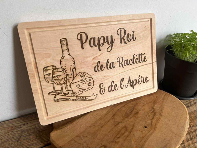 PLANCHE en bois gravé