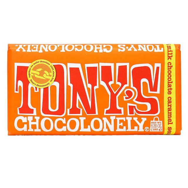 Tony's Chocolonely Caramel Sea Salt 180g