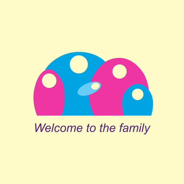 Welcome to the family - card