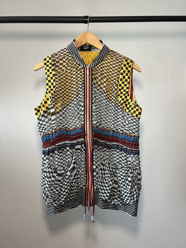 Checkered vest #0046 