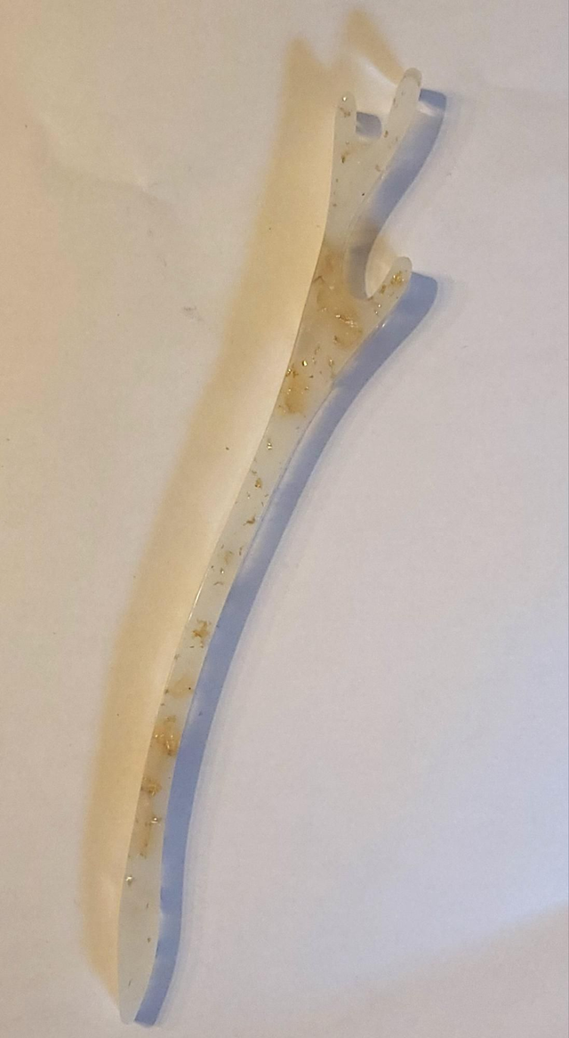 Epingle à cheveux japonaise blanche