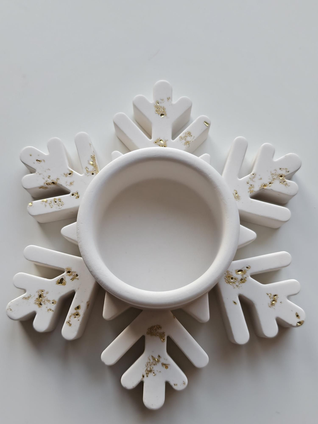 Bougeoir Flocon de neige (modèle 1)