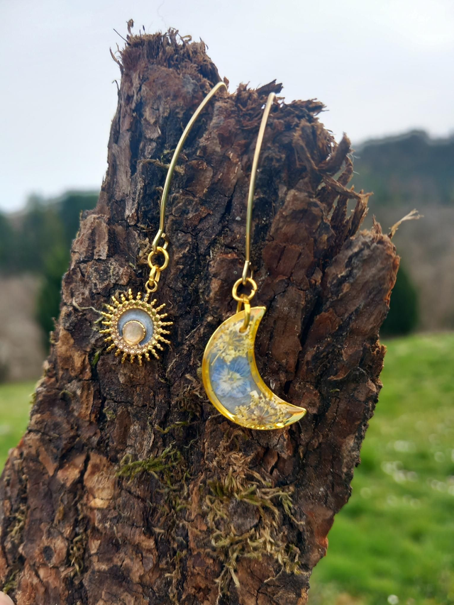 Boucles d'oreilles cosmiques 