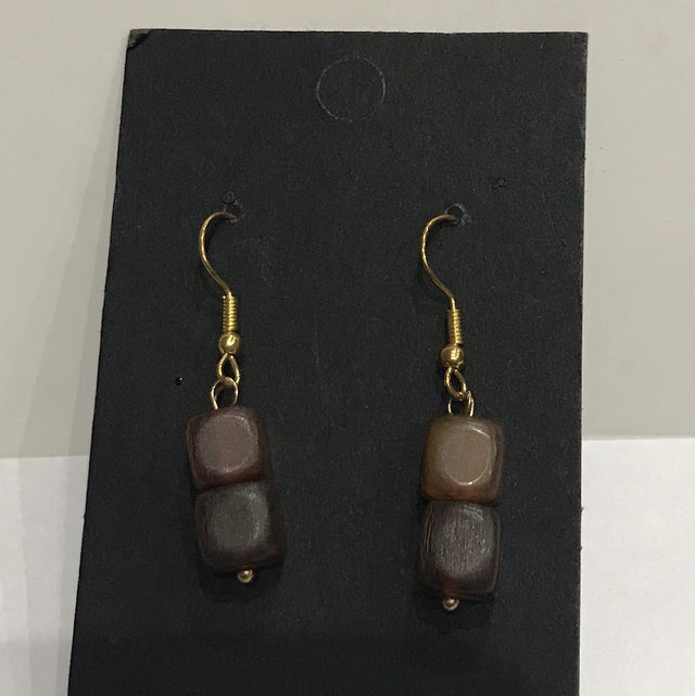 Brown Dangling Earrings-BDE577