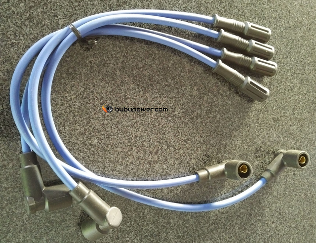 Silikon-Zündkabelsatz, , blau