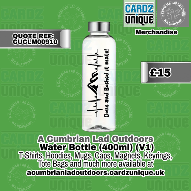 A Cumbrian Lad Outdoors (Water Bottle)(V1)
