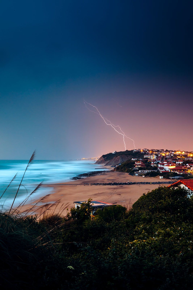 Bidart - Orage sur Bidart