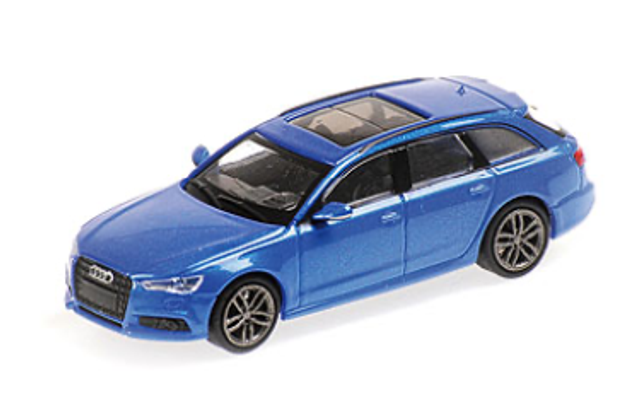 AUDI A6 Avant 2018 blau met. Minichamps 1:87